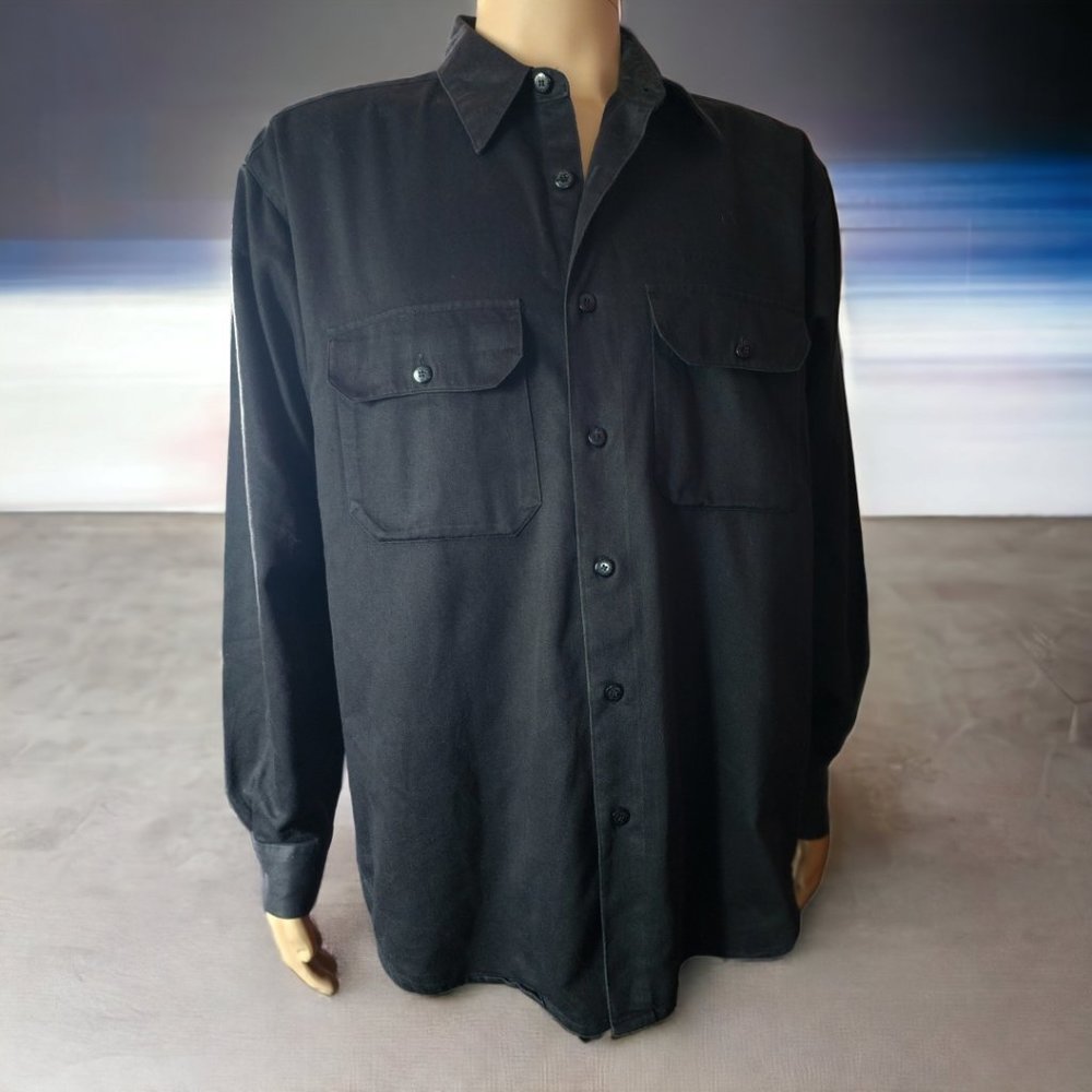 HARLEY DAVIDSON 3X LS Black Button Up Shirt